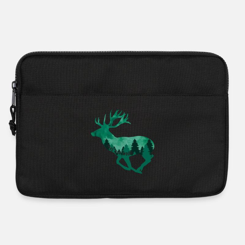 Klimawandel Umweltschutz Hirsch Nachhaltig - Laptoptasche 13" - Schwarz