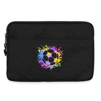 Paint Splashes Soccer Lover Graphic Soccer - Laptop bag 13" - black - Front