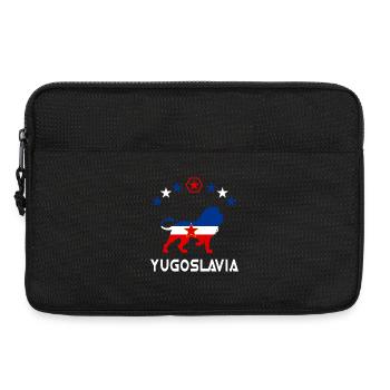 Motif lion de Yougoslavie - Sacoche pour ordinateur portable 13 pouces - noir - Devant