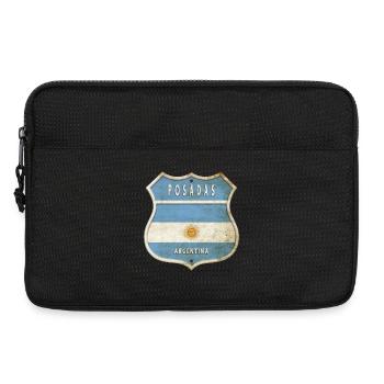 Posadas Argentine Armoiries Drapeaux Design - Sacoche pour ordinateur portable 13 pouces - noir - Devant