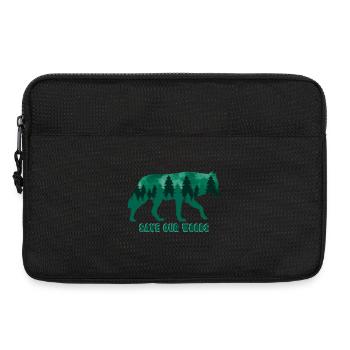 Climate Change Environmental Protection Wolf - Laptop bag 13" - black - Front