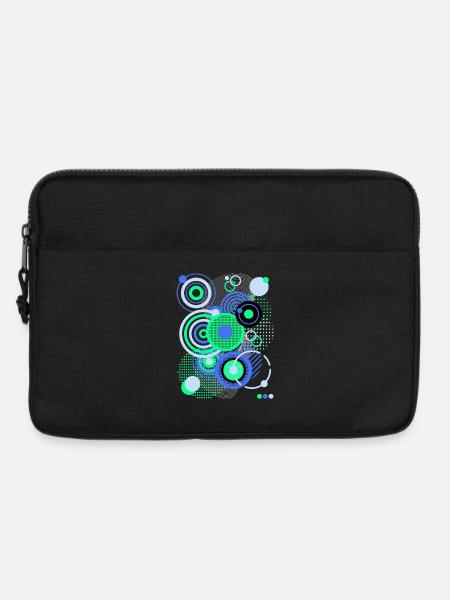 Muster Bunt Illustration Abstrakte Kunst Kreativ - Laptoptasche 13" - Schwarz