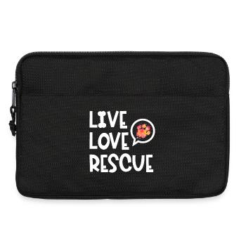 Rescue Dog Search Dog Service Dog Paw - Sacoche pour ordinateur portable 13 pouces - noir - Devant
