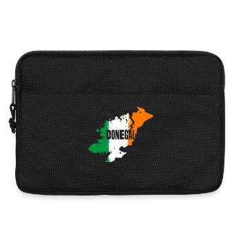 Donegal Ireland Flag | County Outline Map - Laptop bag 13" - black - Front