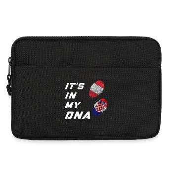 Es ist in meiner DNA Kroatien und Österreich - Laptoptasche 13" - Schwarz - Vorne