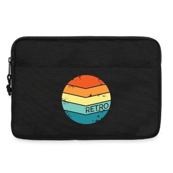retro symbol kreis Kreise Logo symbole classic - Laptoptasche 13" - Schwarz - Vorne
