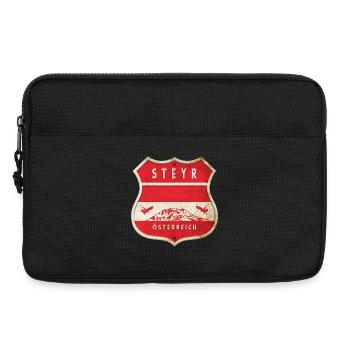 Steyr Österreich Wappen Flaggen Design - Laptoptasche 13" - Schwarz - Vorne