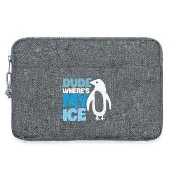 Penguin Global Warming Climate Change - Laptop bag 13" - heather grey - Front