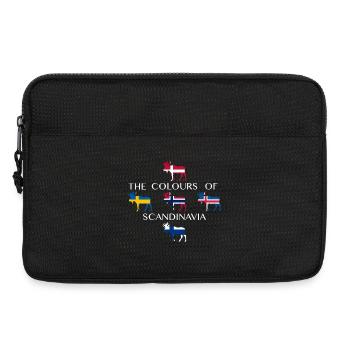 Skandinavien Flaggen Elche Farben Norwegen - Laptoptasche 13" - Schwarz - Vorne