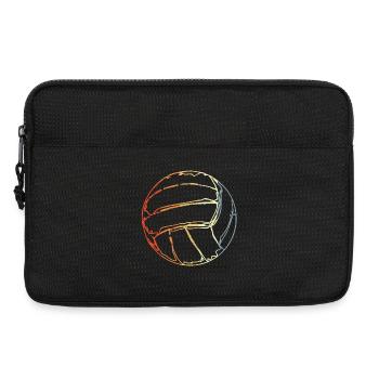 Croquis de volleyball vintage - Sacoche pour ordinateur portable 13 pouces - noir - Devant