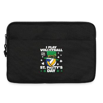 St. Patrick's Day Volleyball - Laptop bag 13" - black - Front