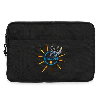 Friedenstaube, Sonne, Frieden, Ukraine - Laptoptasche 13" - Schwarz - Vorne