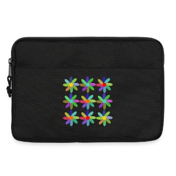 FLEUR. FLOWER. NATURE. ECOLOGIE. BONHEUR. ZEN. AN - Sacoche pour ordinateur portable 13 pouces - noir - Devant