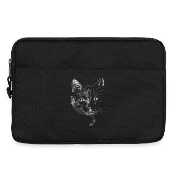 Black cat - Laptop bag 13" - black - Front