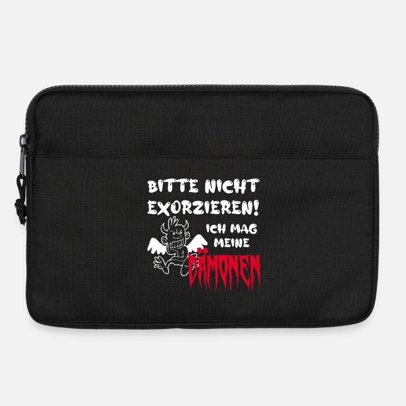 Bitte nicht exorzieren! Ich mag meine Dämonen - Laptoptasche 13" - Schwarz