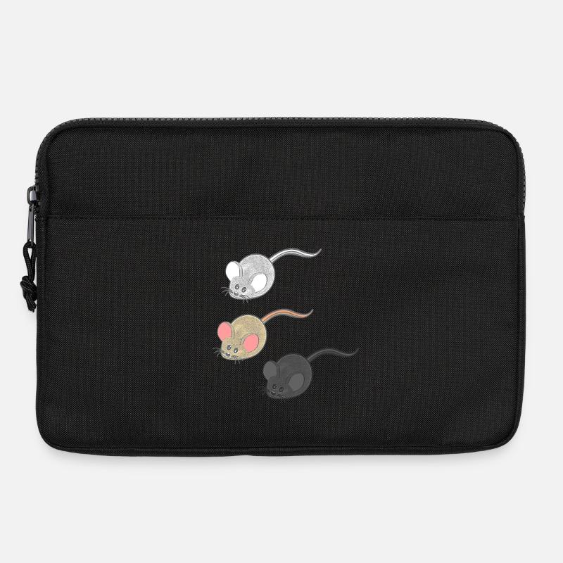 geschenkideen mäuse, Drei Mäuse, Mäuse Fan - Laptoptasche 13" - Schwarz