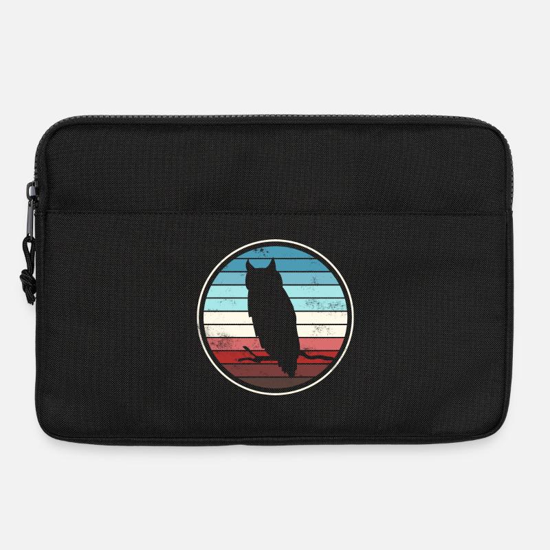 Eule Eulen - Laptoptasche 13" - Schwarz
