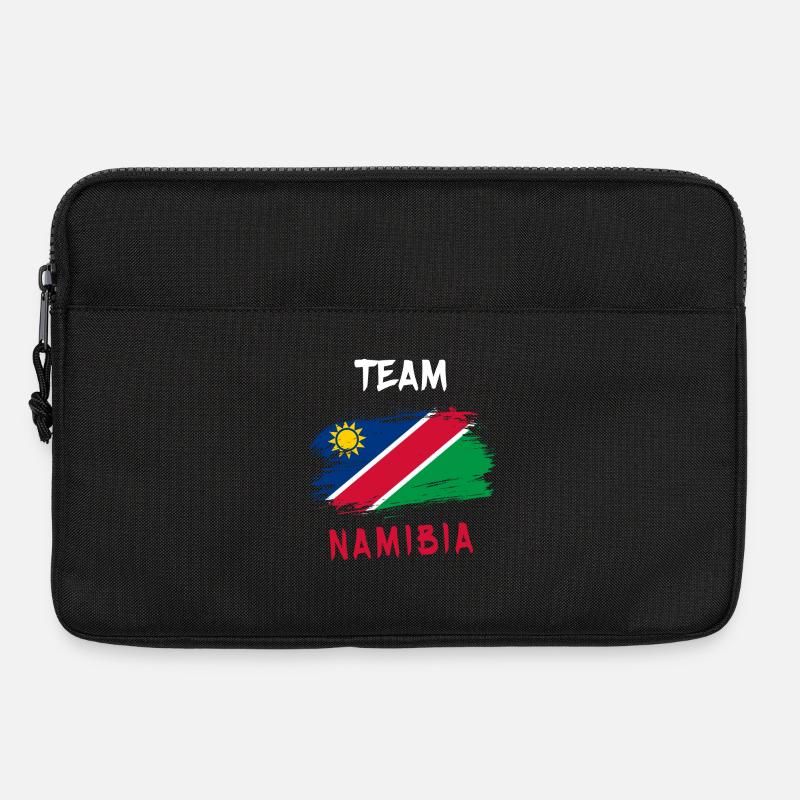 Team Namibia Flaggen Design - Laptoptasche 13" - Schwarz