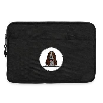 English Springer Spaniel Dog for Peeking Dog Lover - Laptop bag 13" - black - Front