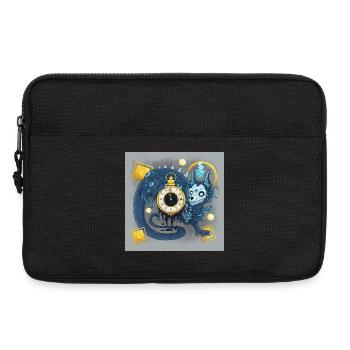 Blue Ink Spirits Poster - Dämonenwächter der Zeit - Laptoptasche 13" - Schwarz - Vorne