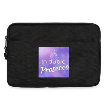 funny saying: "In dubio Prosecco" - Laptop bag 13" - black - Front