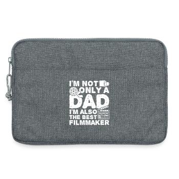 Filmemacher Vater - Laptoptasche 13" - Grau meliert - Vorne