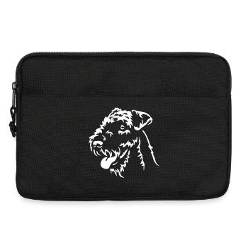 Airedale Terrier "Black Edition" - Laptop bag 13" - black - Front