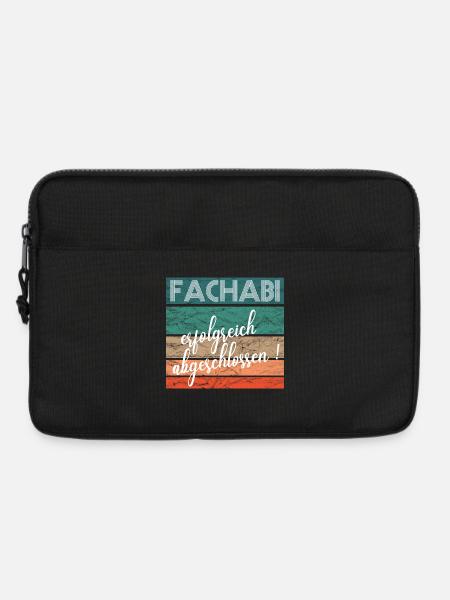 Fachabitur Fachabi Schulabschluss Geschenk - Laptoptasche 13" - Schwarz
