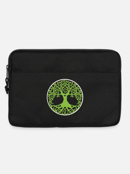 Mandala Baum des Lebens - Laptoptasche 13" - Schwarz