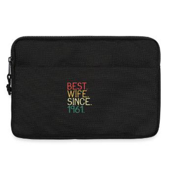 Beste Ehefrau Seit 1961 - Jahrestag Geschenk - Laptoptasche 13" - Schwarz - Vorne