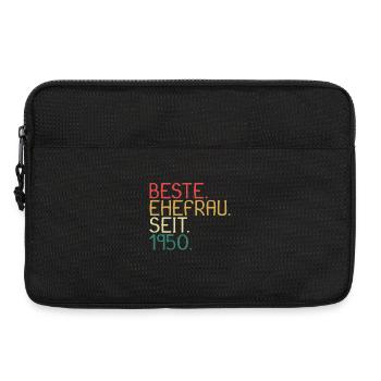 Beste Ehefrau Seit 1950 - Jahrestag Geschenk - Laptoptasche 13" - Schwarz - Vorne