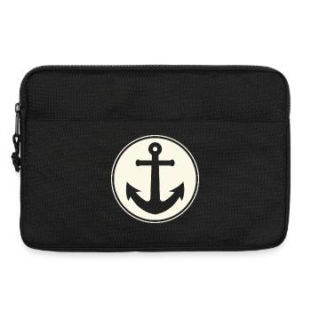 Capitaine d’ancre Voile Marin - Sacoche pour ordinateur portable 13 pouces - noir - Devant