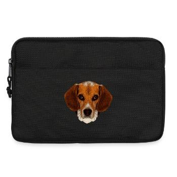 jagdhunde, Beagle leinwand optik - Laptoptasche 13" - Schwarz - Vorne