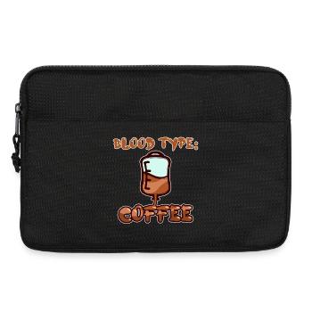Caffeine Humorous Coffee Statement Coffee Drinker - Laptop bag 13" - black - Front
