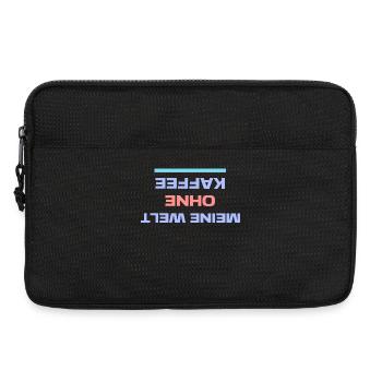 Humorvoll Statement Koffein Kaffee Kaffeeliebhabe - Laptoptasche 13" - Schwarz - Vorne