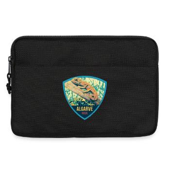 Algarve Portugal, plage été soleil caméléon rétro - Sacoche pour ordinateur portable 13 pouces - noir - Devant
