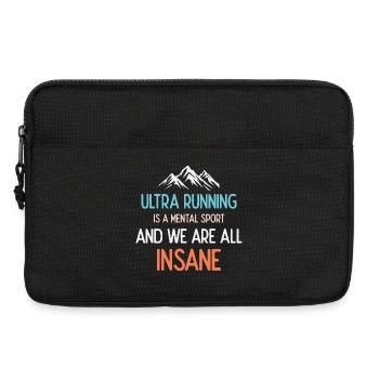 Ultra Running est un sport mental et nous sommes tous fous - Sacoche pour ordinateur portable 13 pouces - noir - Devant