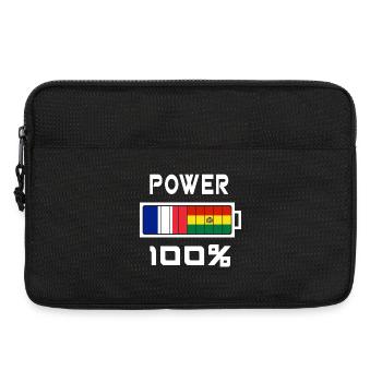 Bolivie et France Power 100 % - Sacoche pour ordinateur portable 13 pouces - noir - Devant
