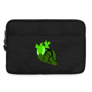 anatomische herzen, Herzform naturmuster, organe - Laptoptasche 13" - Schwarz - Vorne