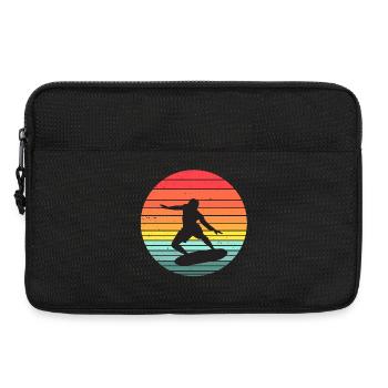 surfing, surfing, surfer - Laptop bag 13" - black - Front