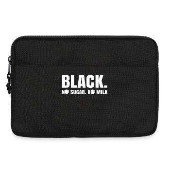 Kaffee Trinken Kaffeetasse Kaffeeliebhaber Spruch - Laptoptasche 13" - Schwarz - Vorne