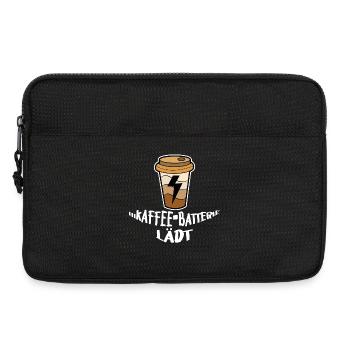 Kaffee Trinken Statement Koffein Kaffeeliebhaber - Laptoptasche 13" - Schwarz - Vorne