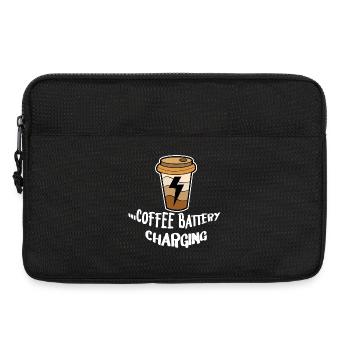 Kaffee Trinken Statement Kaffeeliebhaber Frühstück - Laptoptasche 13" - Schwarz - Vorne