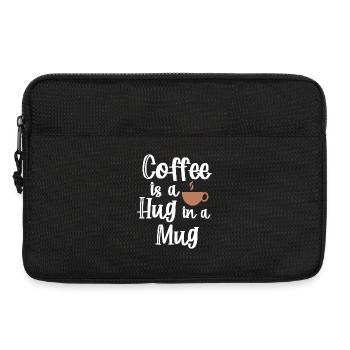 Caffeine Coffee Statement Coffee Cup Coffee Drinker - Laptop bag 13" - black - Front