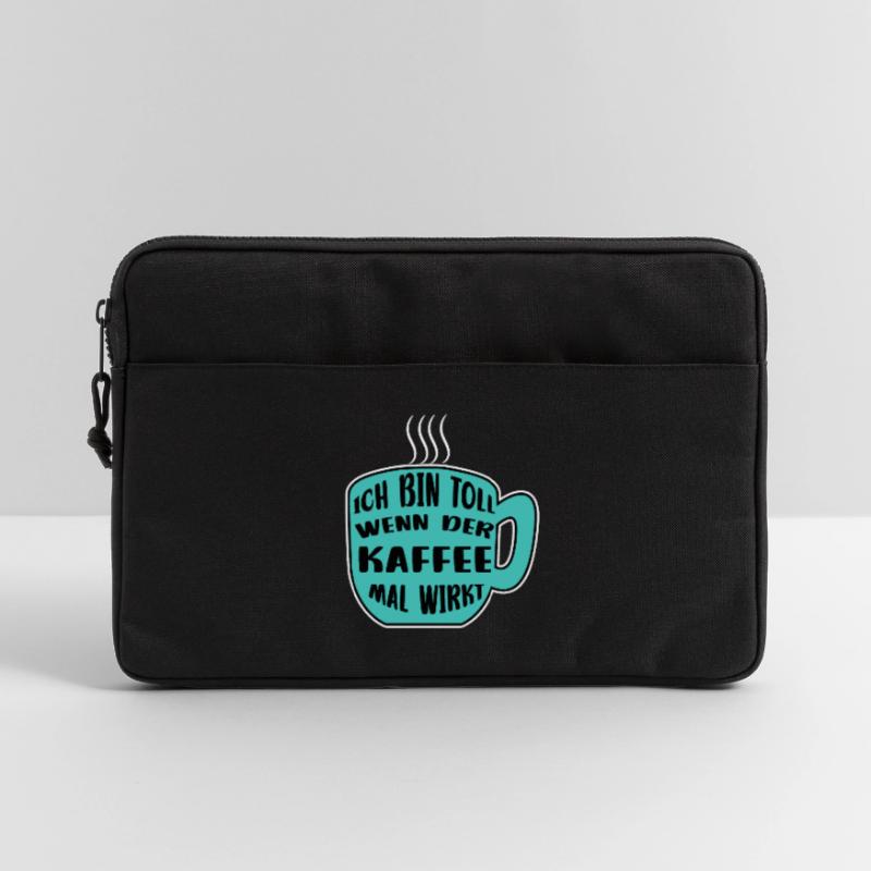 Kaffeetasse Kaffee Statement Koffein Kaffeetrinker Laptoptasche 13"