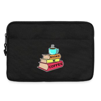 Koffein Kaffee Trinken Statement Kaffeeliebhaber - Laptoptasche 13" - Schwarz - Vorne