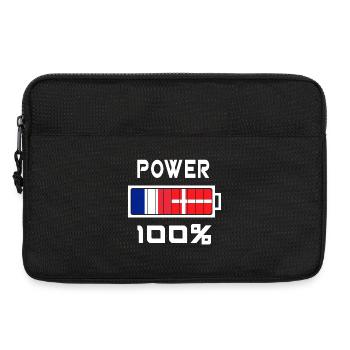 Denmark and France power 100% - Laptop bag 13" - black - Front