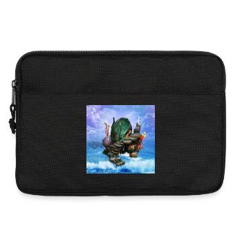 Petite fée sur la plage - Sacoche pour ordinateur portable 13 pouces - noir - Devant