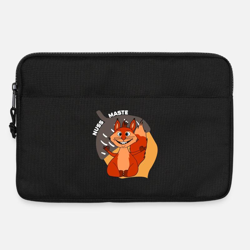 Yoga Hörnchen Nussmaste Meditation - Laptoptasche 13" - Schwarz