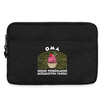 Humorvoll Oma Statement Großmutter Enkelkind - Laptoptasche 13" - Schwarz - Vorne